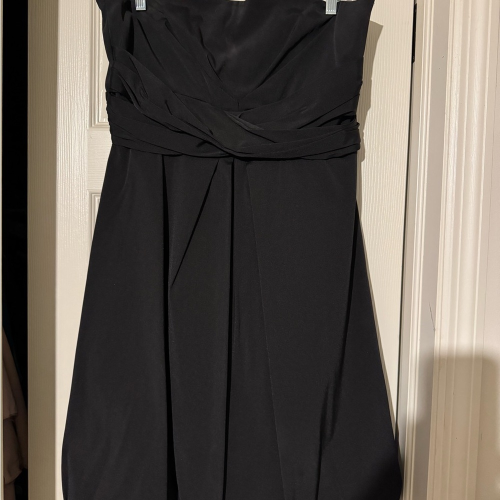 Elegant Black Strapless Dress